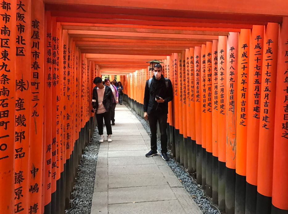 Tori gates in Kyoto