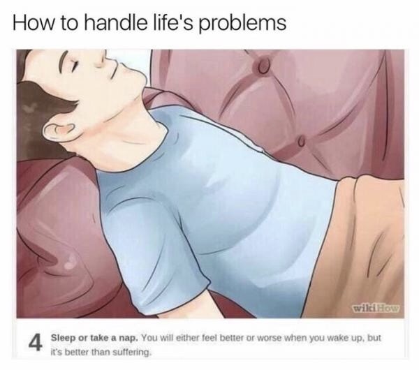 How to solve life's problems - take a nap