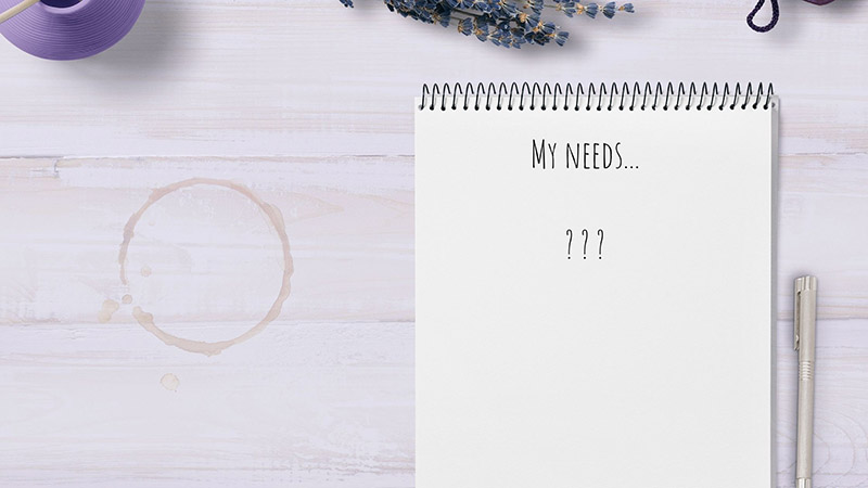 Notepad asking "what is my needs"